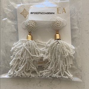 New Worn, Panacea White Beaded earrings